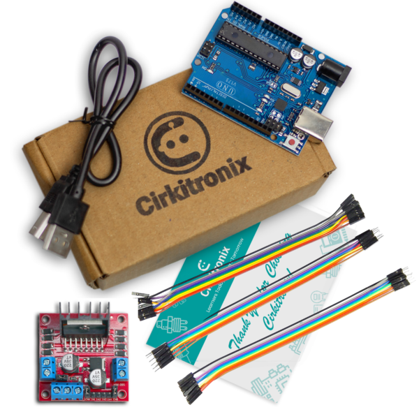 Arduino UNO R3 Compatible Kit | L298N Motor Driver, USB Cable & 30 ...